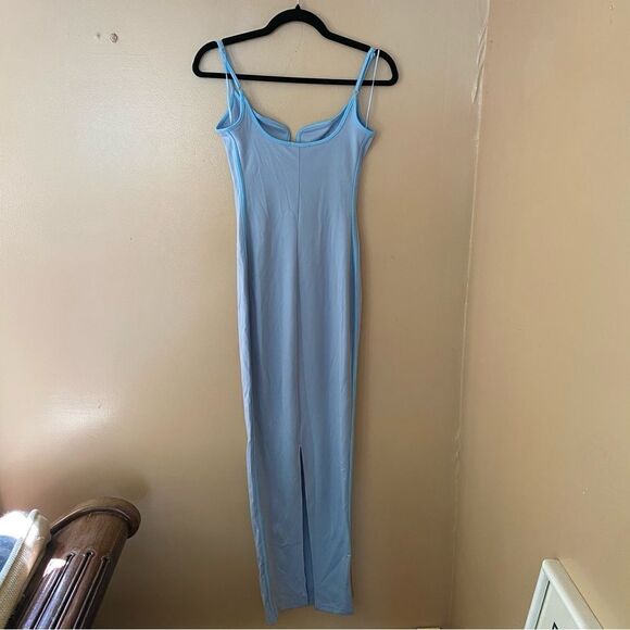 Superdown Ruby Maxi Dress pale blue bustier stretch slip Revolve NWT Sz M - Picture 10 of 11